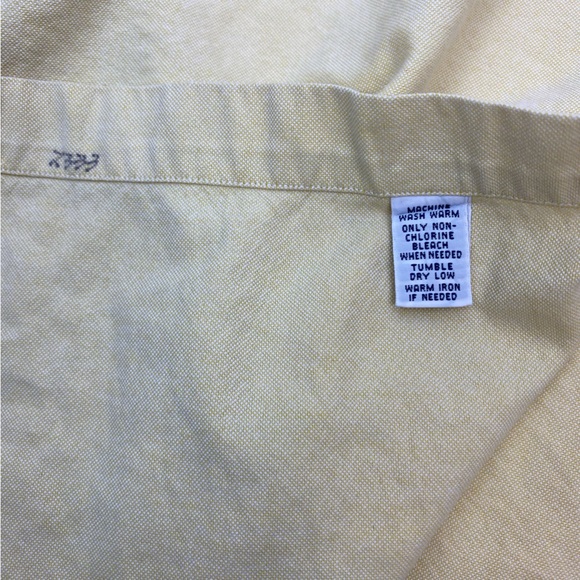 Ralph Lauren Button Down Shirt Classic Fit Yellow - Picture 12 of 12